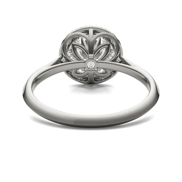 Round Brilliant Signature Halo Engagement Ring