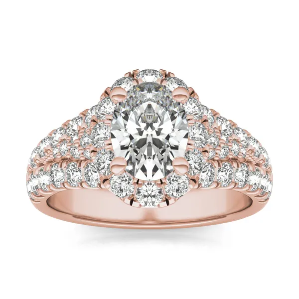 Oval Signature Pavé Accented Halo