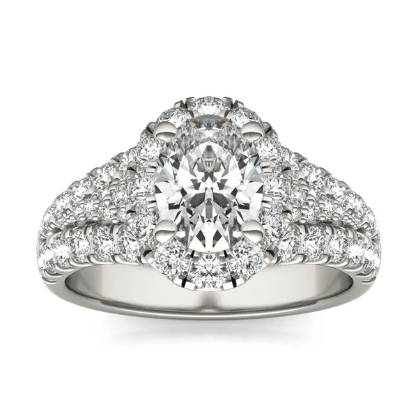 Oval Signature Pavé Accented Halo