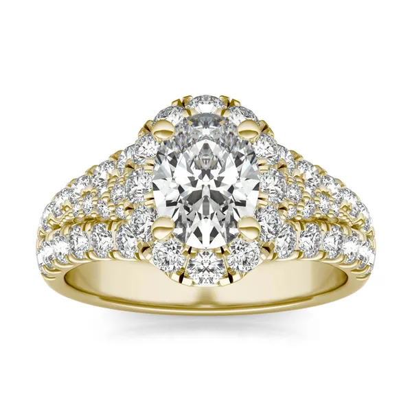 Oval Signature Pavé Accented Halo
