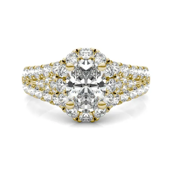 Oval Signature Pavé Accented Halo