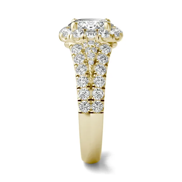 Oval Signature Pavé Accented Halo