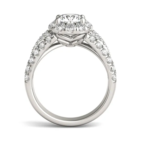 Round Brilliant Signature Pavé Accented Halo