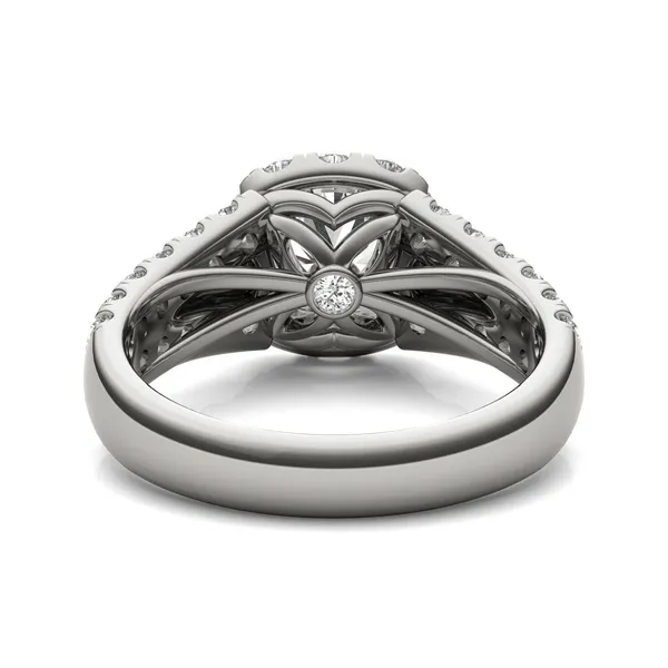 Round Brilliant Signature Pavé Accented Halo