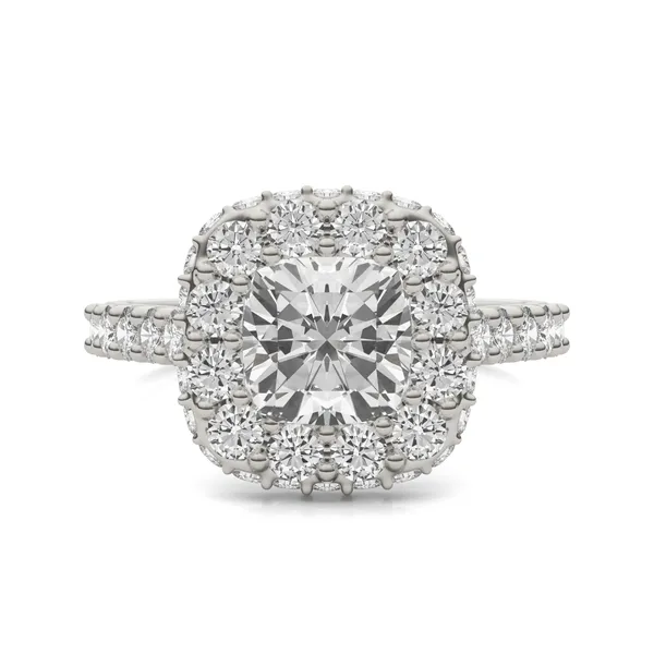 Cushion Harmony Halo Engagement Ring