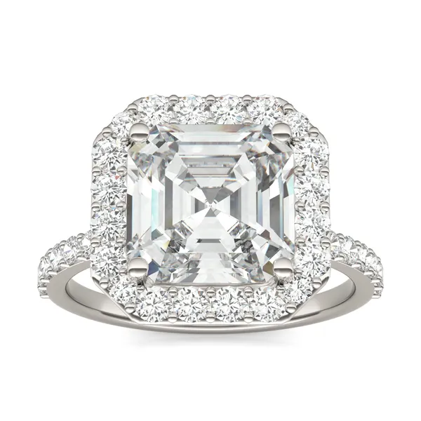 Asscher Elevated Halo