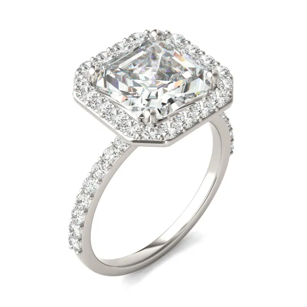 Asscher Elevated Halo