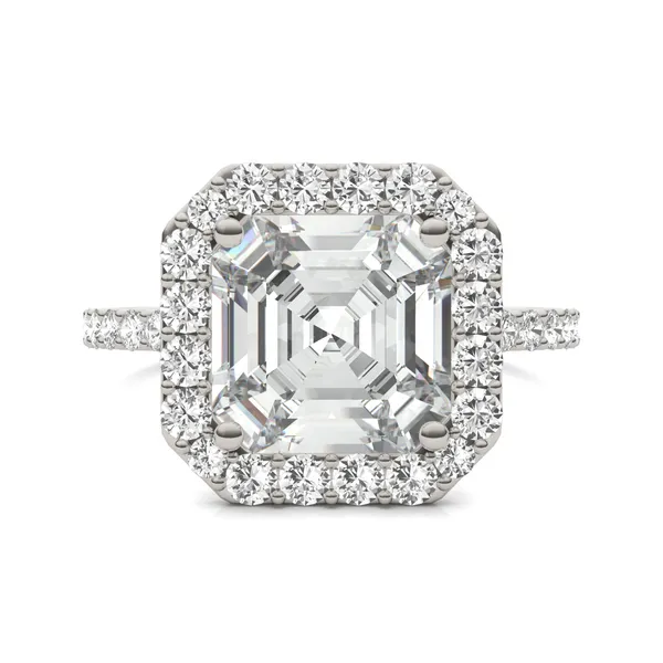Asscher Elevated Halo