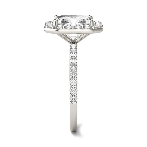 Asscher Elevated Halo