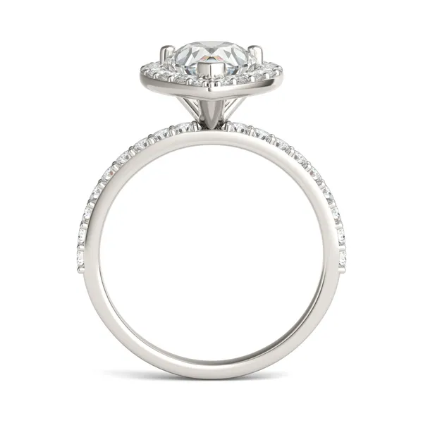 Pear Elevated Halo Engagement Ring