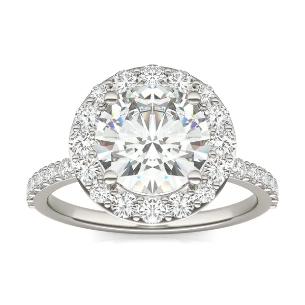 Round Brilliant Elevated Halo Engagement Ring