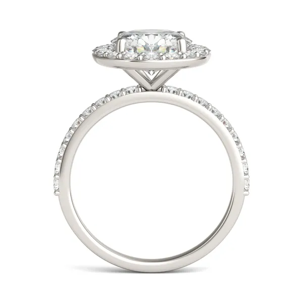 Round Brilliant Elevated Halo Engagement Ring