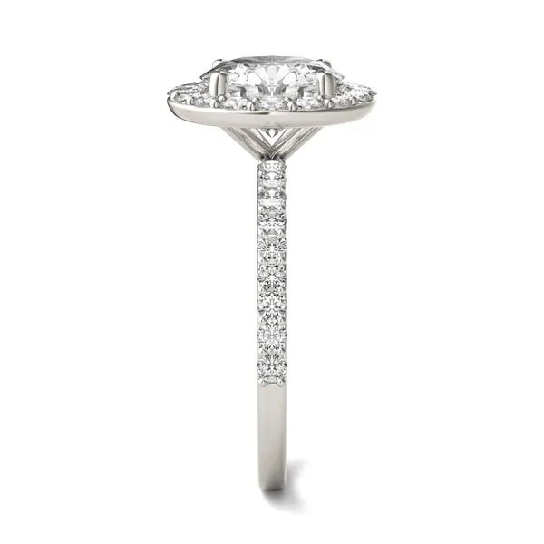 Round Brilliant Elevated Halo Engagement Ring