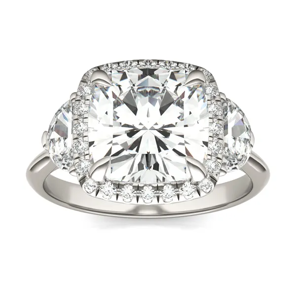 Cushion Luna Halo Engagement Ring