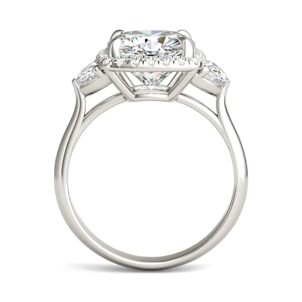 Cushion Luna Halo Engagement Ring