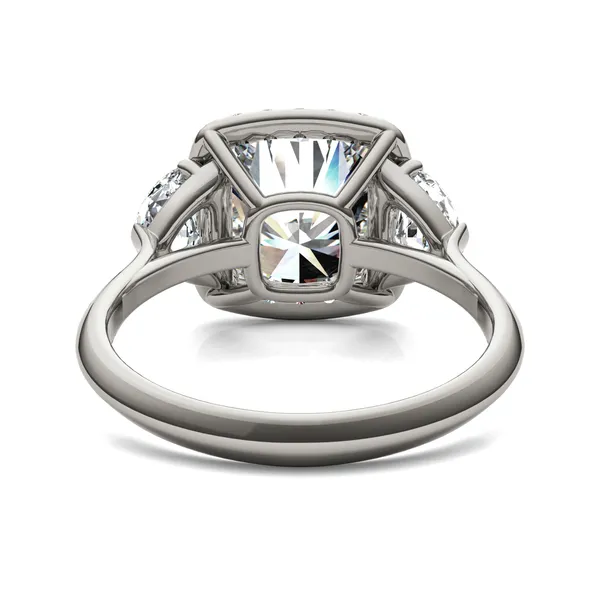 Cushion Luna Halo Engagement Ring