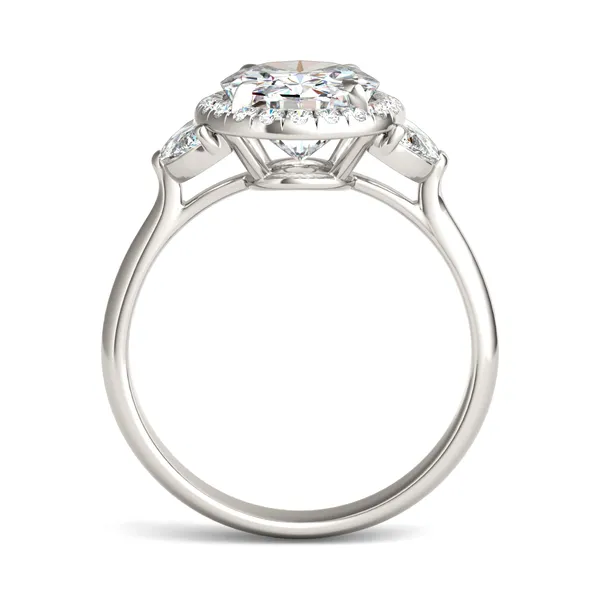 Oval Luna Halo Engagement Ring