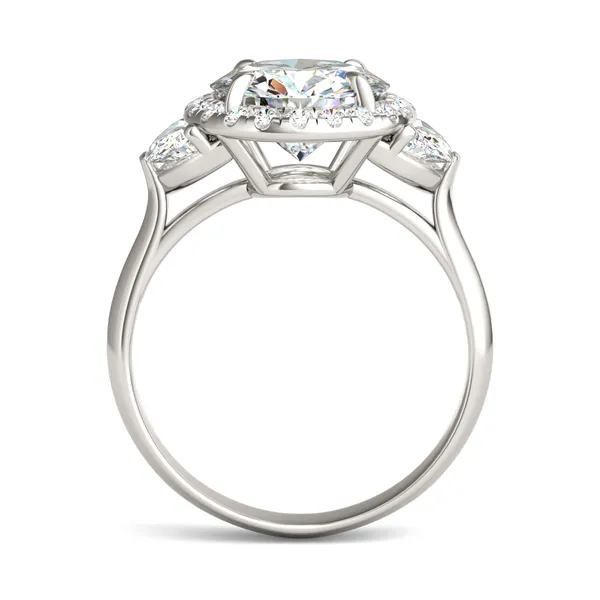 Round Brilliant Luna Halo Engagement Ring