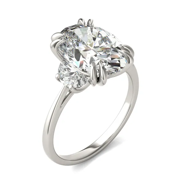 Oval Solstice Three-Stone Engagement Ring
