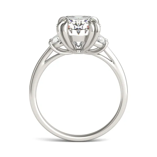Oval Solstice Three-Stone Engagement Ring