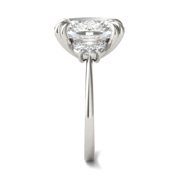 Oval Solstice Three-Stone Engagement Ring
