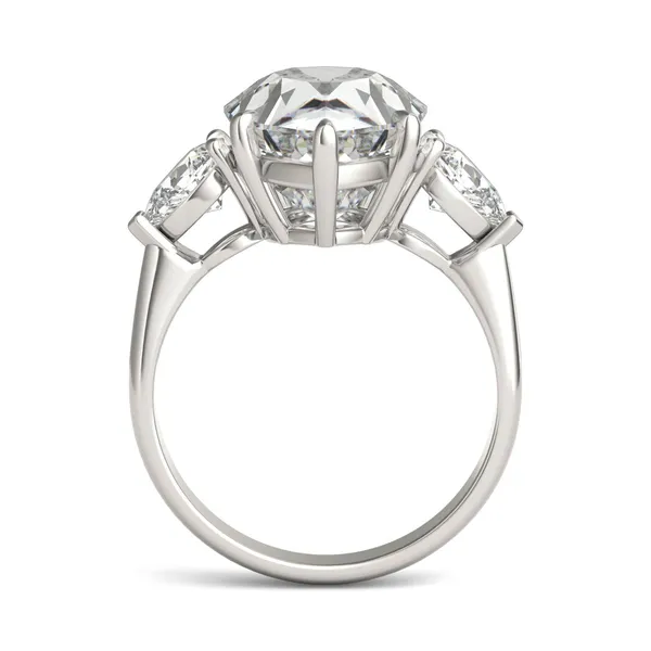 Pear Solstice Three-Stone Exotic Engagement Ring