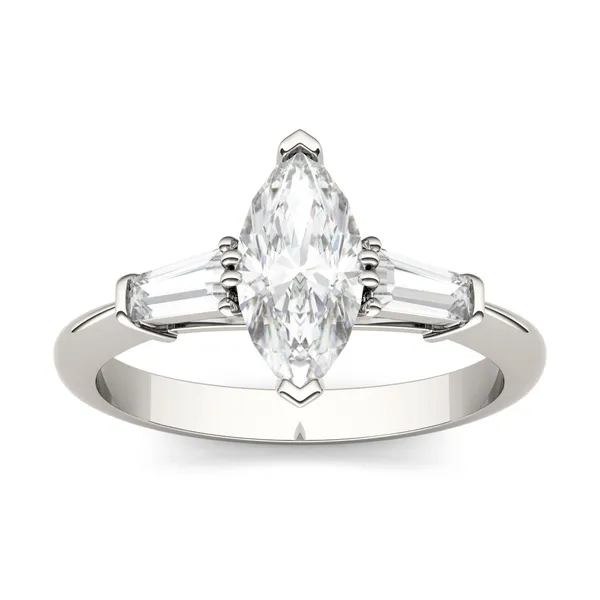 Marquise Isolde Three-Stone