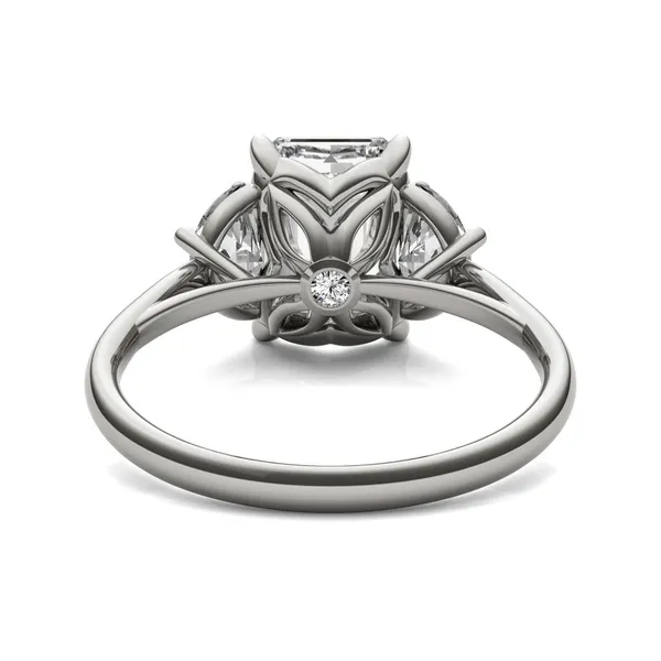 Emerald Signature Half Moon Three-Stone Engagement Ring