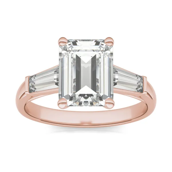 Emerald Signature Tapered Baguette Three-Stone Engagement Ring