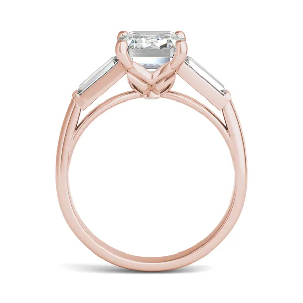 Emerald Signature Tapered Baguette Three-Stone Engagement Ring