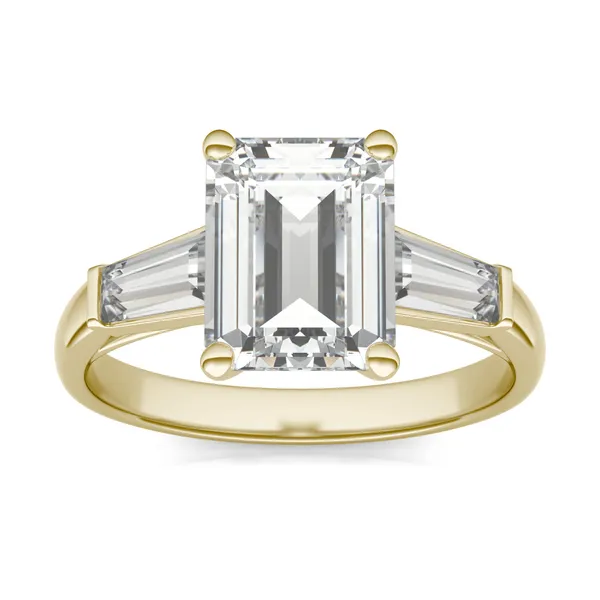Emerald Signature Tapered Baguette Three-Stone Engagement Ring