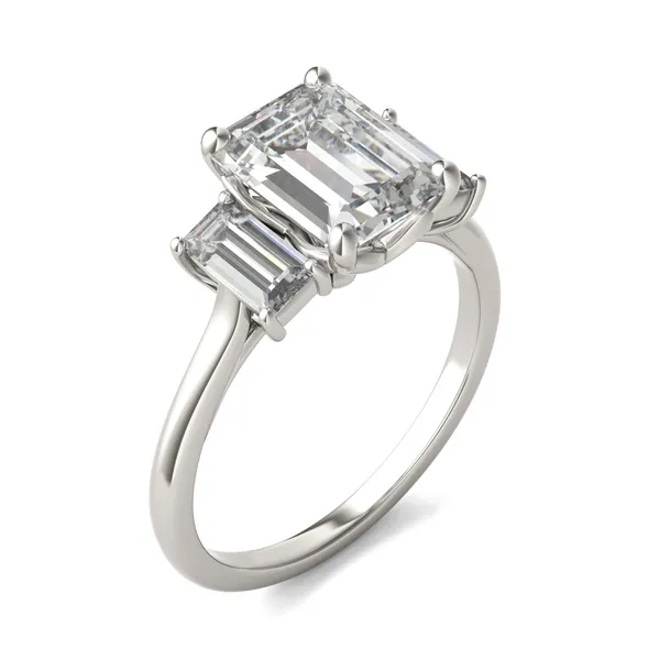 Emerald Signature Baguette Three-Stone Engagement Ring