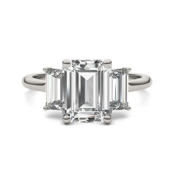 Emerald Signature Baguette Three-Stone Engagement Ring