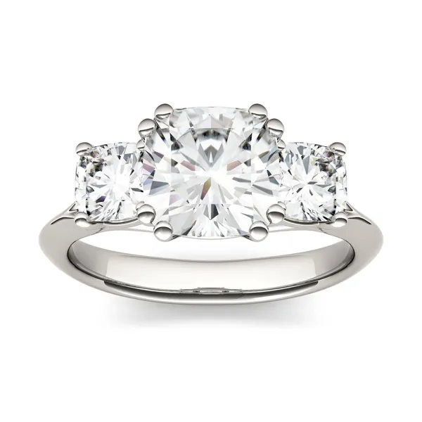 Cushion Trio Classic Engagement Ring