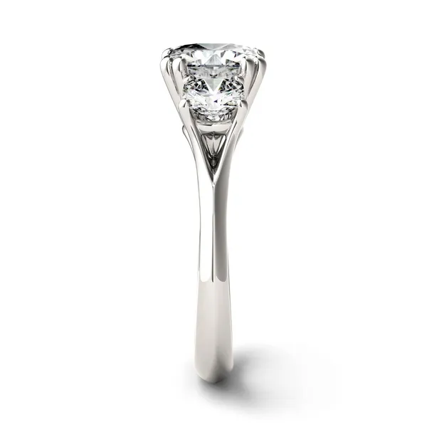Cushion Trio Classic Engagement Ring