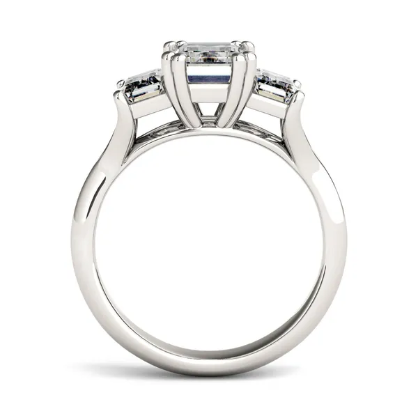 Emerald Trio Classic Engagement Ring