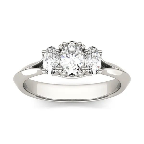 Oval Trio Classic Engagement Ring