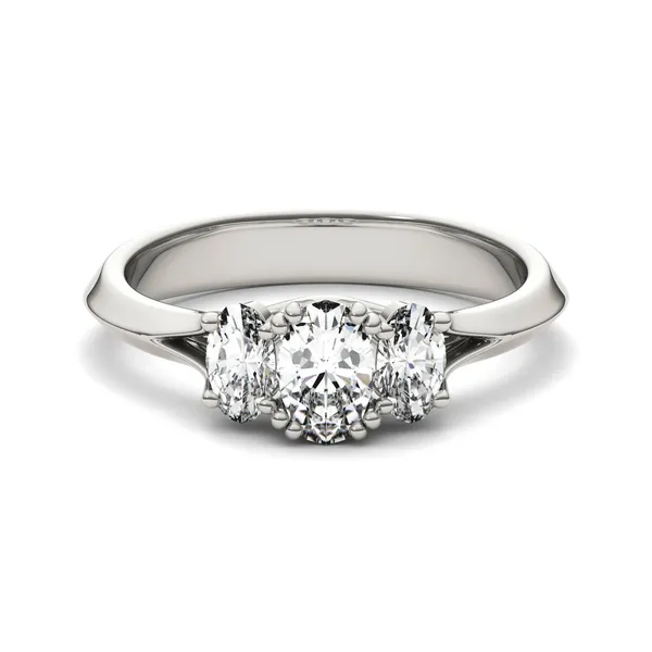 Oval Trio Classic Engagement Ring