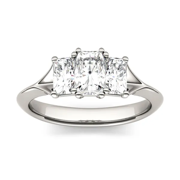 Radiant Trio Classic Engagement Ring