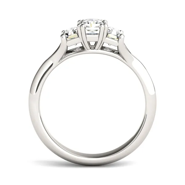 Radiant Trio Classic Engagement Ring