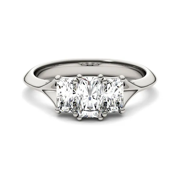 Radiant Trio Classic Engagement Ring