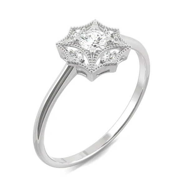 Round Brilliant Trio Classic Engagement Ring