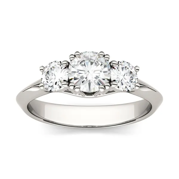 Round Brilliant Trio Classic Engagement Ring