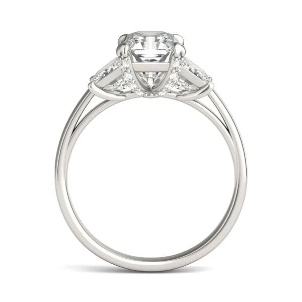 Radiant Luxe Trapezoid Three-Stone