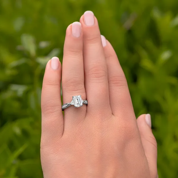 Emerald Expressions Three-Stone Engagement Ring