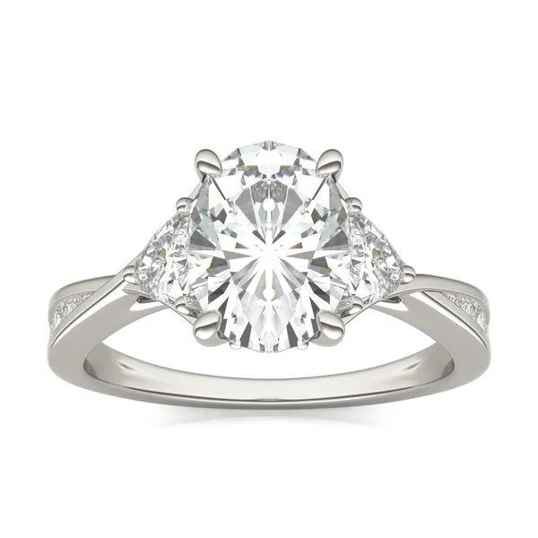Oval Expressions Three-Stone Engagement Ring