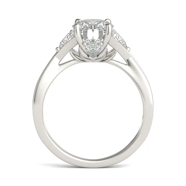 Oval Expressions Three-Stone Engagement Ring