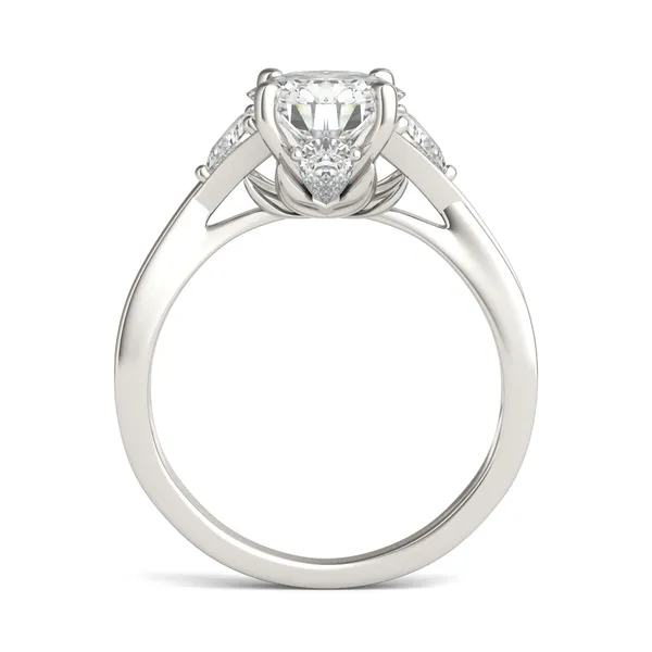 Round Brilliant Expressions Three-Stone Engagement Ring