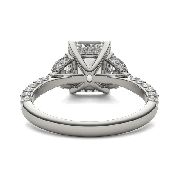 Emerald Lumina Three-Stone Engagement Ring