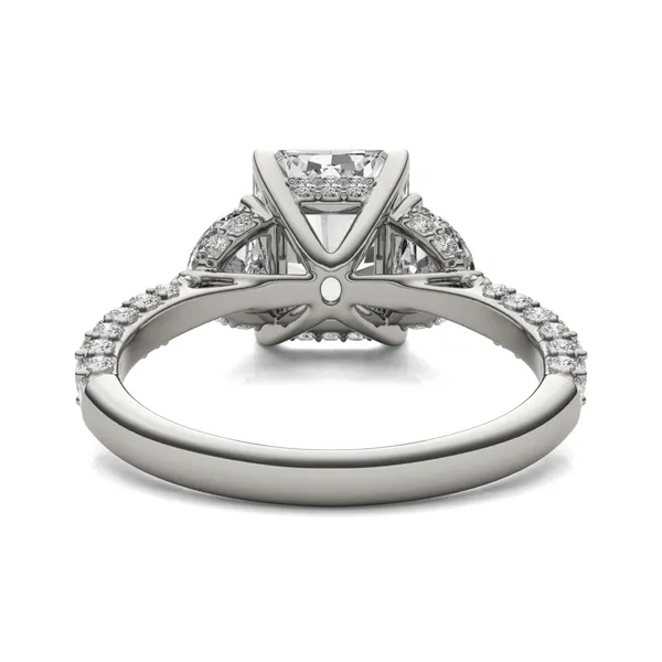 Radiant Lumina Three-Stone Engagement Ring